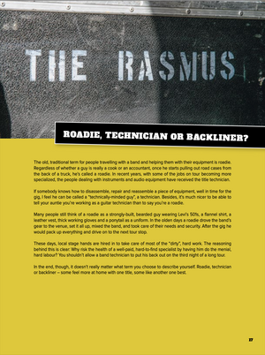 A Day in the Life of a Guitar Tech (PDF for tablets)